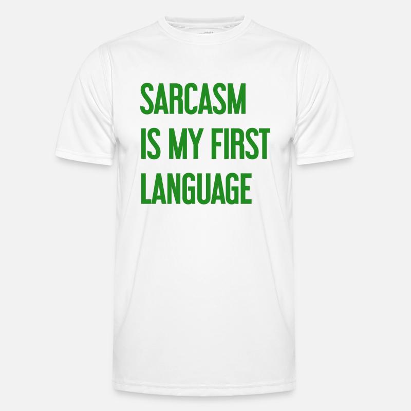 Sarcasm Pro - Men's Functional T-Shirt - white