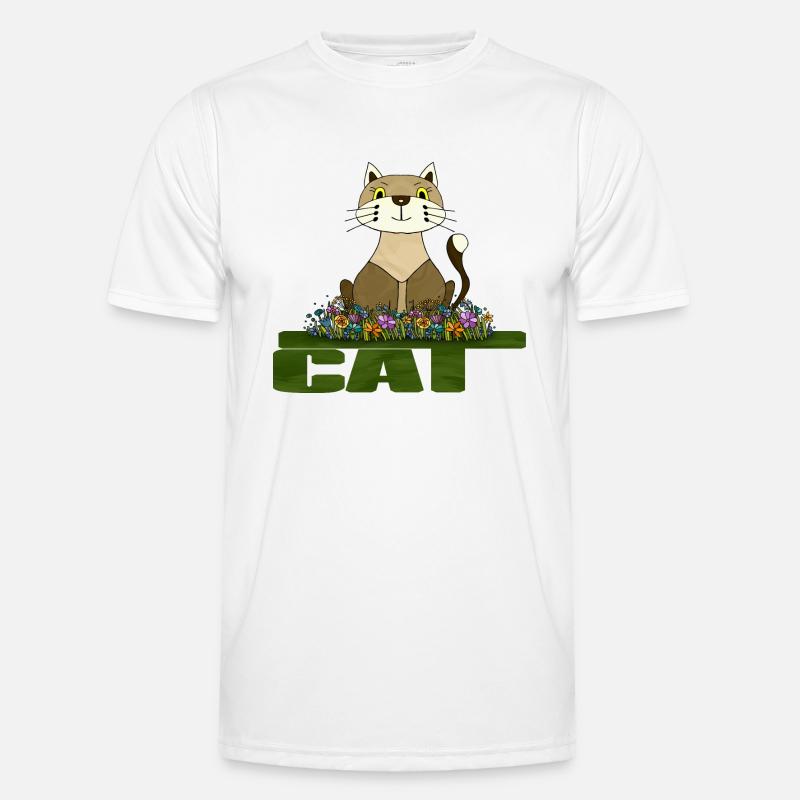 Cat - Men's Functional T-Shirt - white