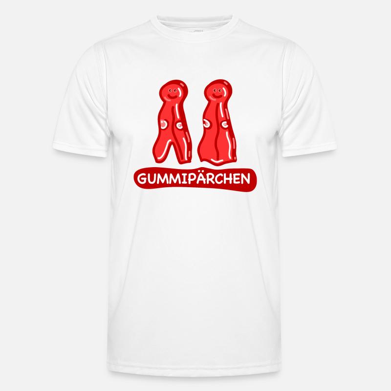 Gummipärchen Paar Liebe Männer Funktions-T-Shirt