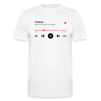 Trance - Männer Funktions-T-Shirt - Weiß - Vorne - AI Model Male 178 dark (178cm)