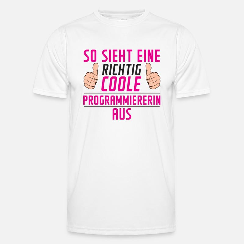 Programmiererin | Software Entwickler | | Spruch - Männer Funktions-T-Shirt - Weiß