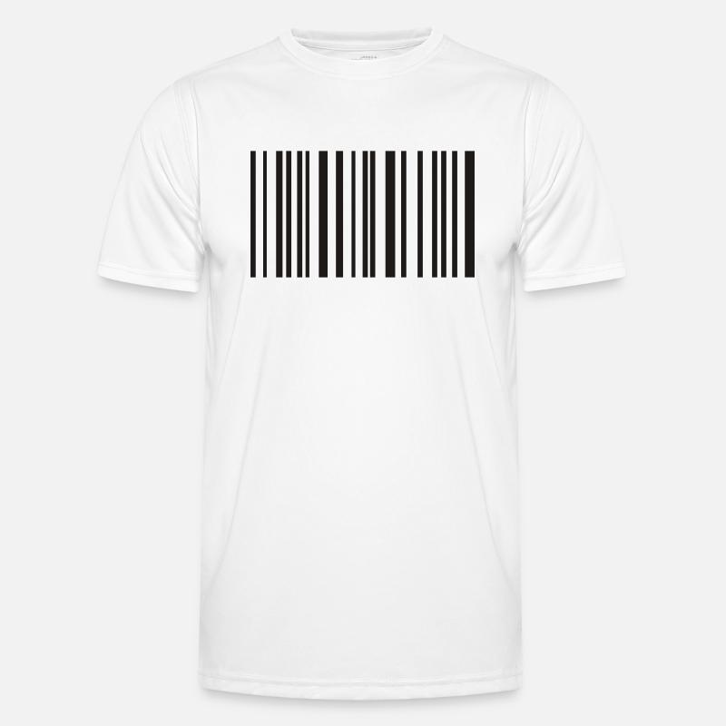 barcode - Men's Functional T-Shirt - white