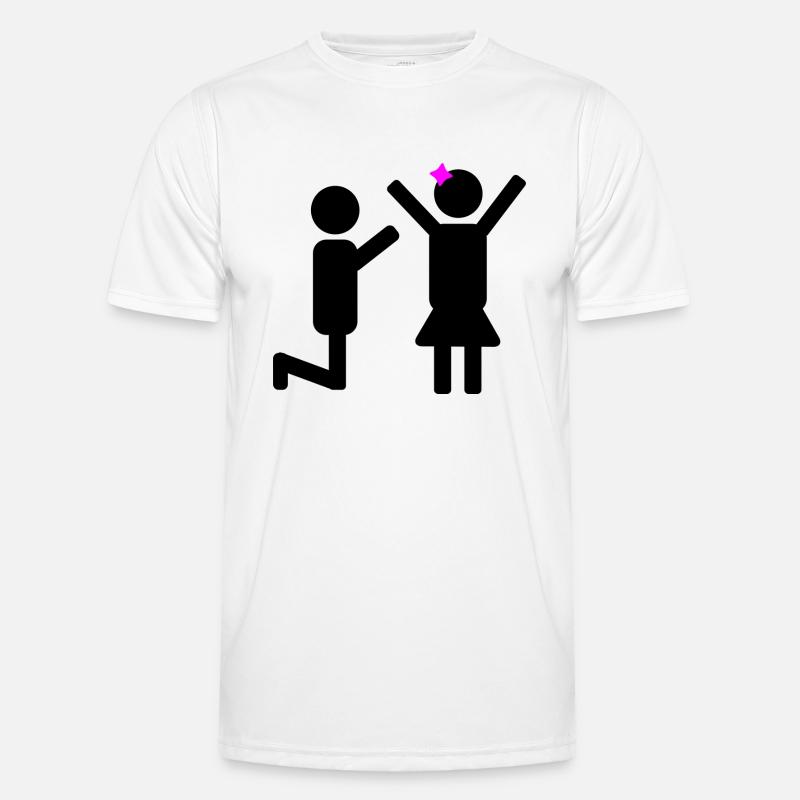 Wedding proposal Men's Functional T-Shirt