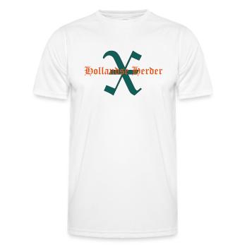 Schriftzug X-Hollandse Herder - Männer Funktions-T-Shirt - Weiß - Vorne - AI Model Male 178 dark (178cm)