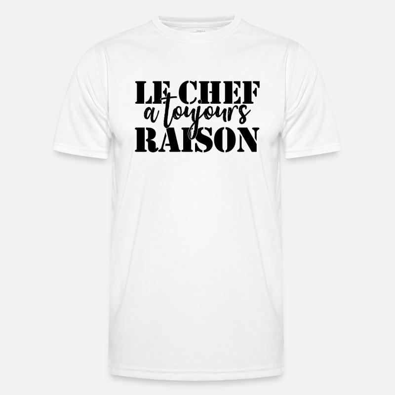 Chef is always right - Men's Functional T-Shirt - white