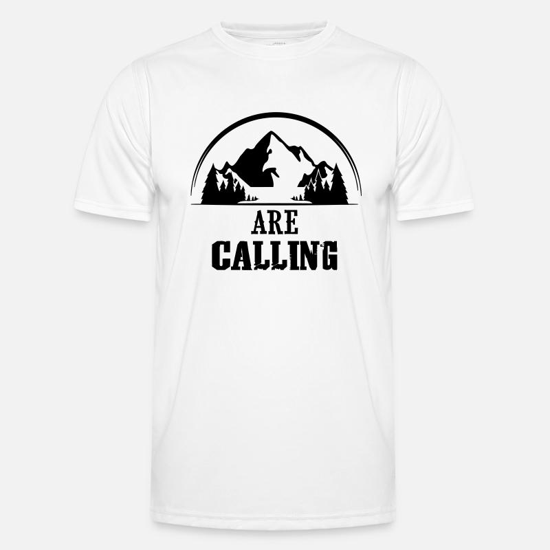 mountains are calling Männer Funktions-T-Shirt