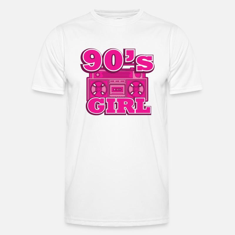 1990iger Sprüche 90s Geschenksidee - Männer Funktions-T-Shirt - Weiß