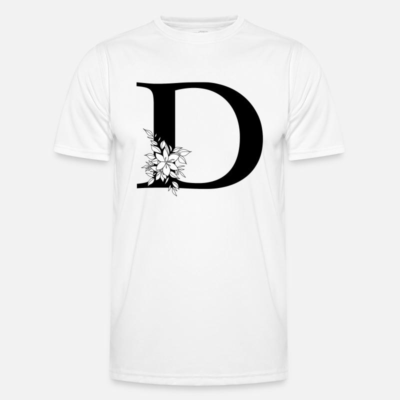 Buchstabe D Männer Funktions-T-Shirt