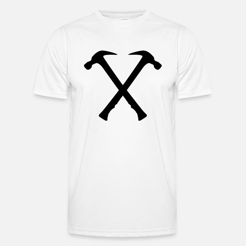 hammer 2 - Männer Funktions-T-Shirt - Weiß