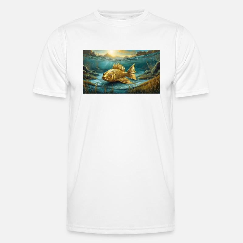 Pun ambiguous expression - Goldfisch (goldfish) Men's Functional T-Shirt