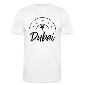 Dubai - Men's Functional T-Shirt - white - Front - AI Model Male 178 dark (178cm)