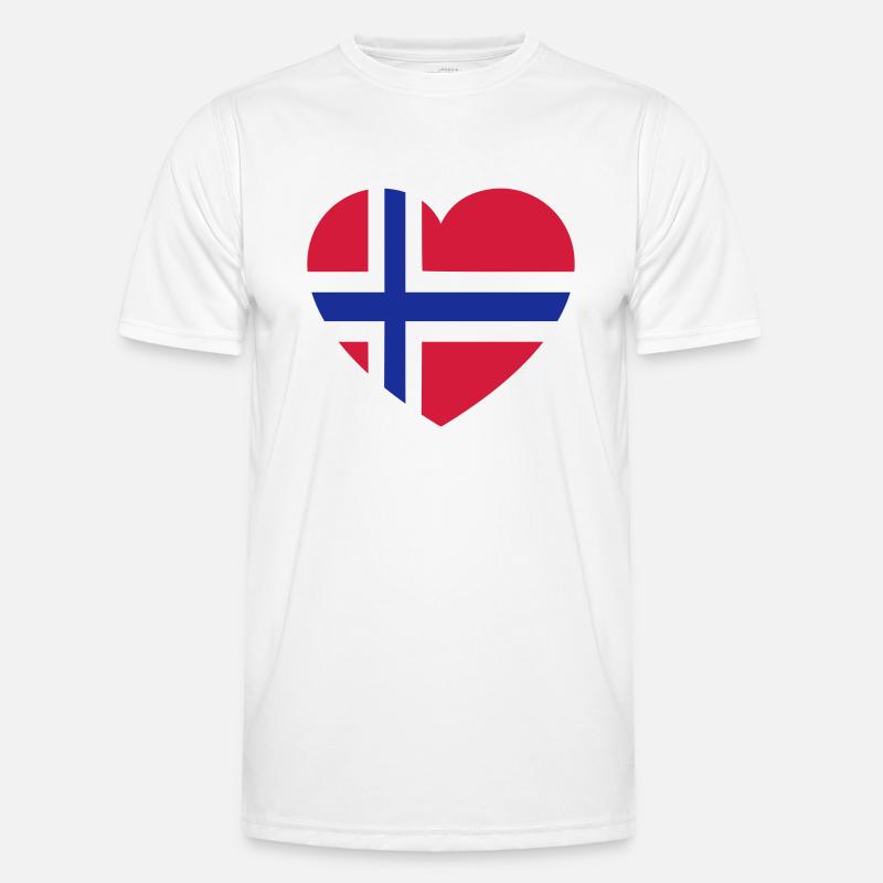norge - Men's Functional T-Shirt - white