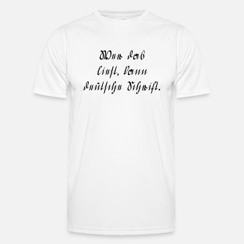 German writing Men's Functional T-Shirt