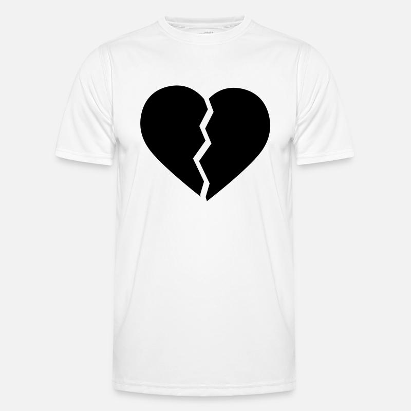 Broken Heart Männer Funktions-T-Shirt