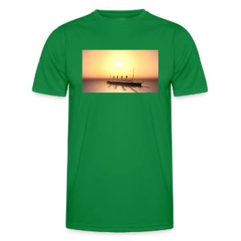 Historisches Passagierschiff Titanic auf hoher See - Männer Funktions-T-Shirt - Kelly Green - Vorne - AI Model Male 178 dark (178cm)
