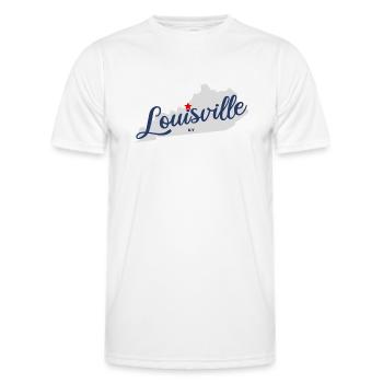 Louisville - Kentucky USA United States of America - Männer Funktions-T-Shirt - Weiß - Vorne - AI Model Male 178 dark (178cm)