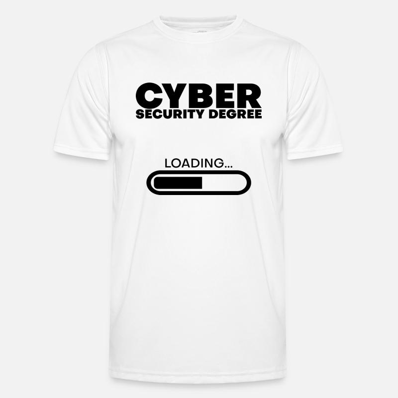 Cyber Security Degree Loading 4 - Männer Funktions-T-Shirt - Weiß