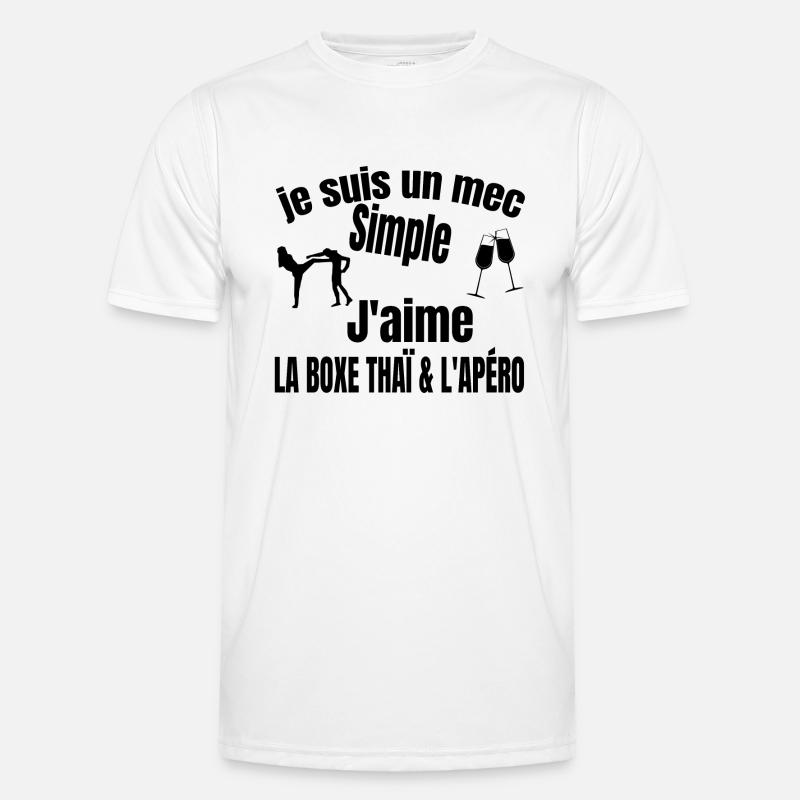 boxe thaï et apéro T-shirt sport Homme