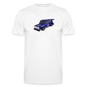 Rennauto - Männer Funktions-T-Shirt - Weiß - Vorne - AI Model Male 178 dark (178cm)
