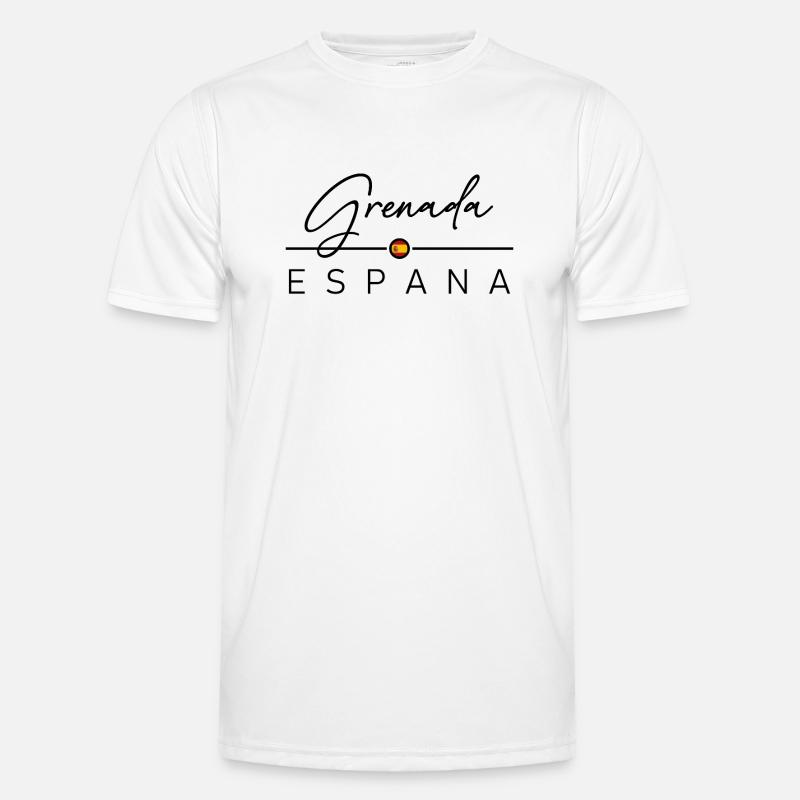 Spain - Grenada - Spain - España - Men's Functional T-Shirt - white