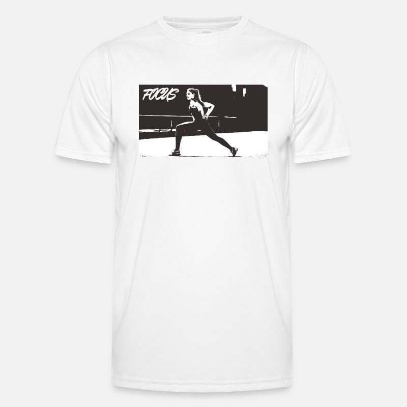 FOCUS_white Men's Functional T-Shirt