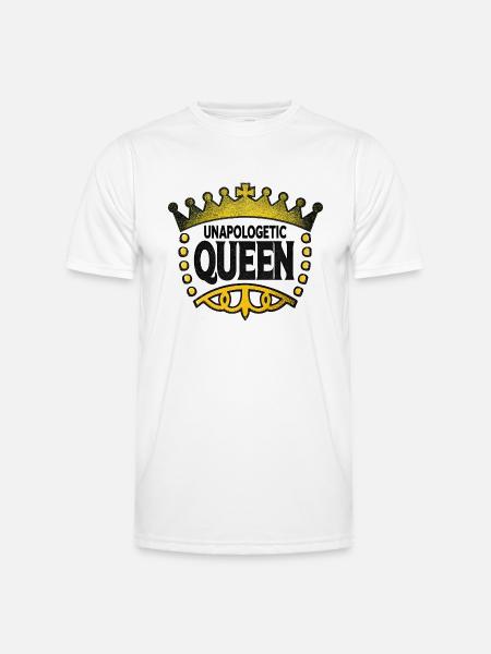 Unapologetic Queen - Men's Functional T-Shirt - white