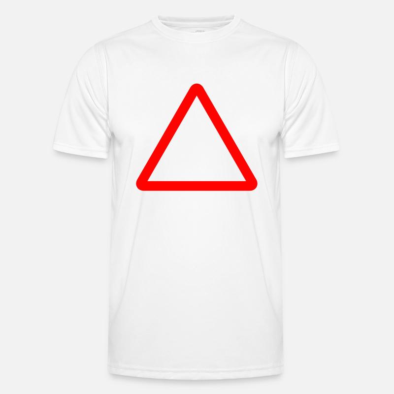 Triangle Warning Sign Men's Functional T-Shirt
