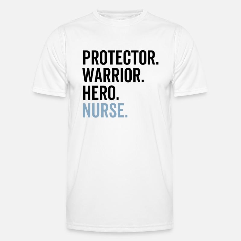 Protector Warrior Hero Nurse Men's Functional T-Shirt