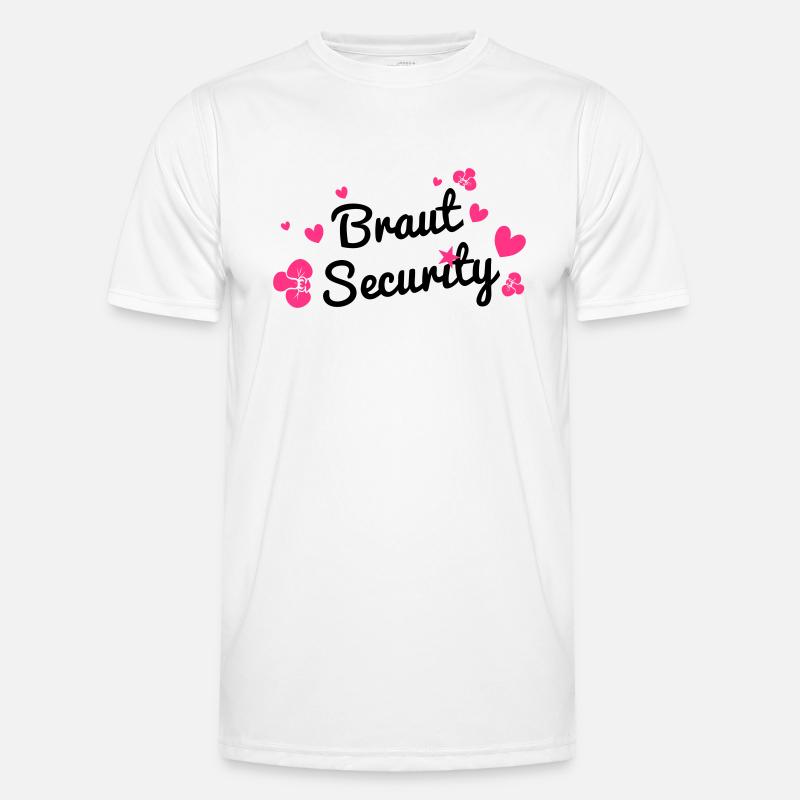 Braut Security Männer Funktions-T-Shirt