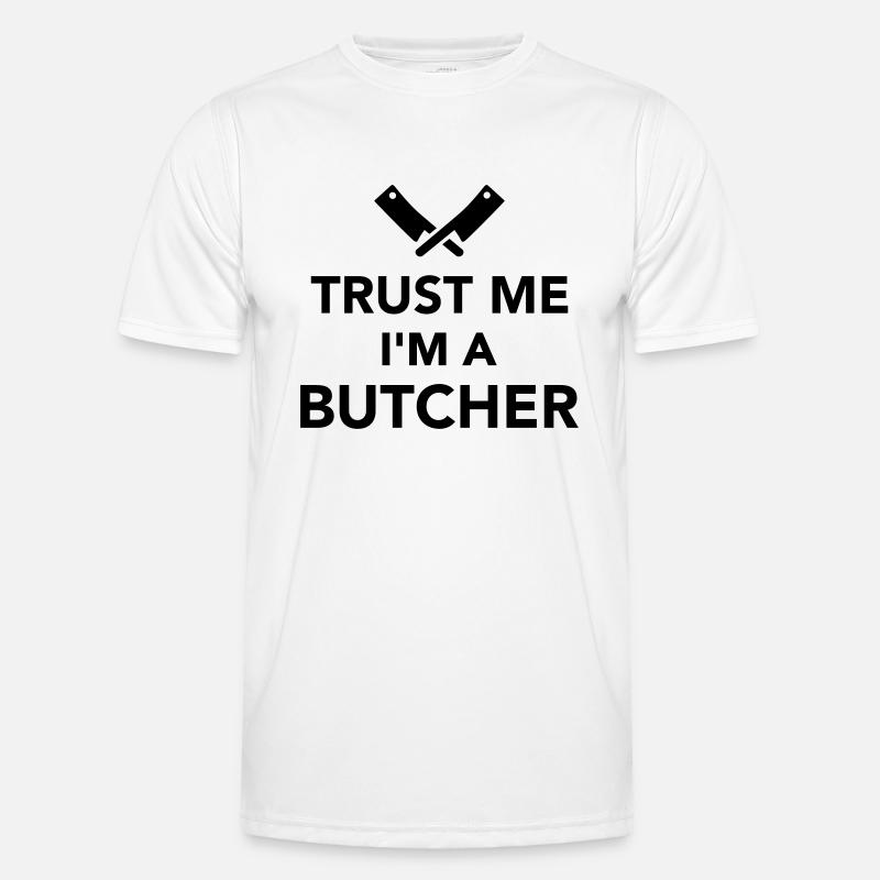 Fleischer - Männer Funktions-T-Shirt - Weiß