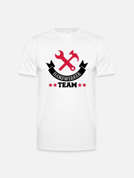 handwerker_team_2 - Männer Funktions-T-Shirt - Weiß