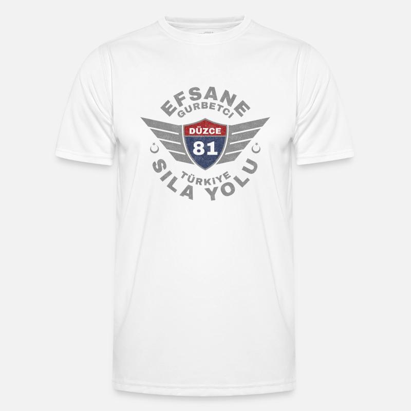 Düzce - Men's Functional T-Shirt - white