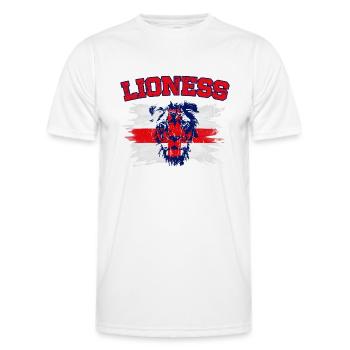 England Football Women’s Champions Lionesses 2022 - Men's Functional T-Shirt - white - Front - AI Model Male 178 dark (178cm)