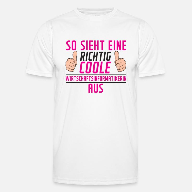 Wirtschaftsinformatikerin | Wirtschaft Informatik - Männer Funktions-T-Shirt - Weiß