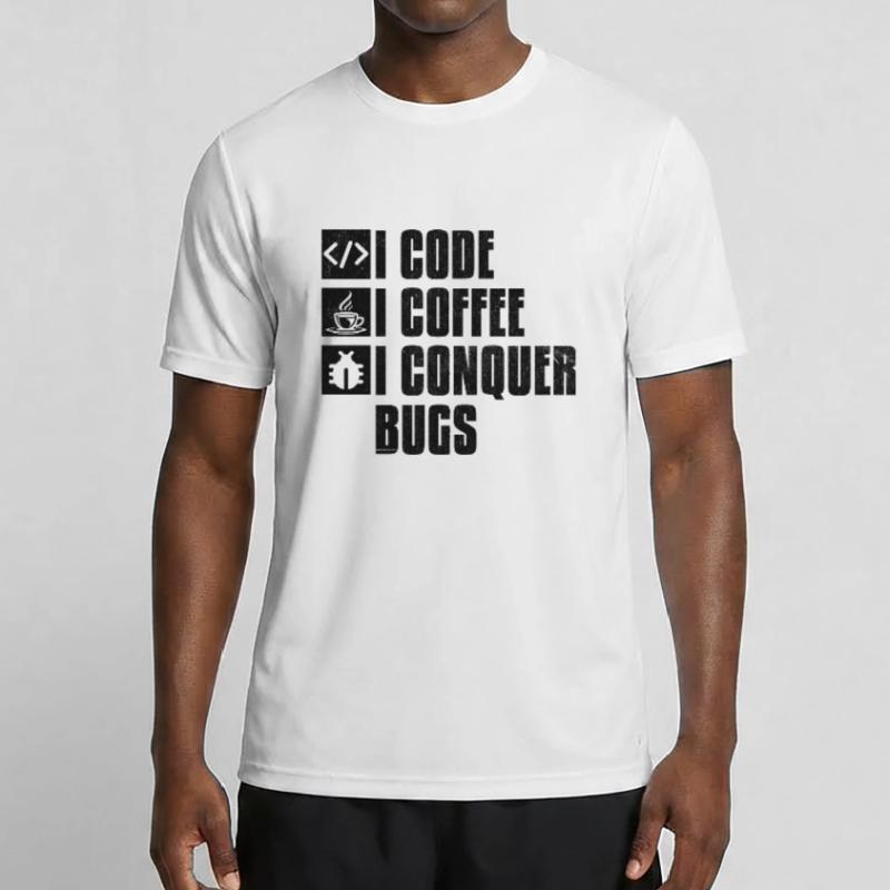 Kaffee-Codierung Programmierer Programmierer Entwickler Nerd Coff Männer Funktions-T-Shirt