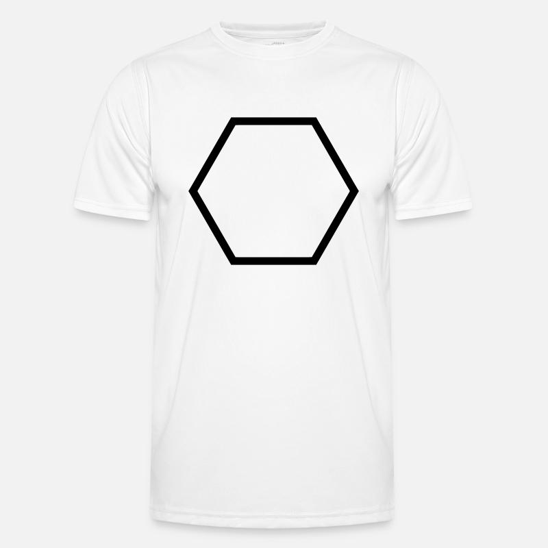 Polygon (customize) - Men's Functional T-Shirt - white