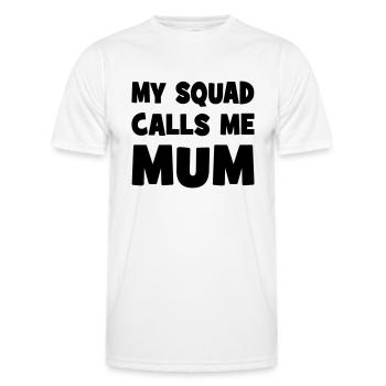 mummy - Men's Functional T-Shirt - white - Front - AI Model Male 178 dark (178cm)