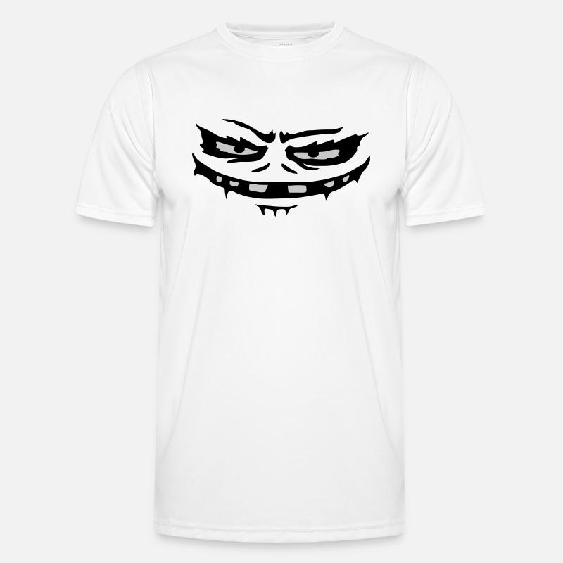 Evil Monster Face Halloween Men's Functional T-Shirt