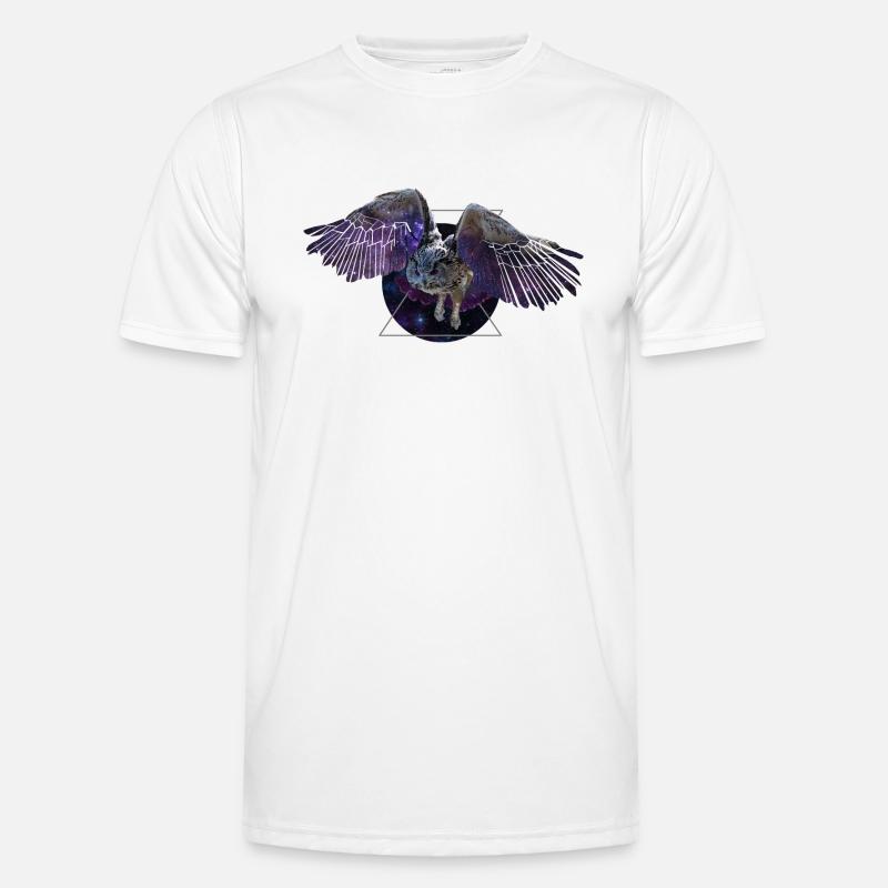 Weltraumeule Männer Funktions-T-Shirt