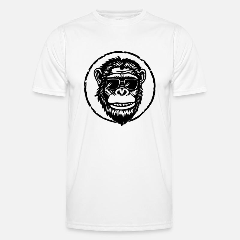 Monkey Monkey Face - Men's Functional T-Shirt - white