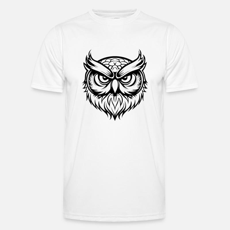 Eule Männer Funktions-T-Shirt