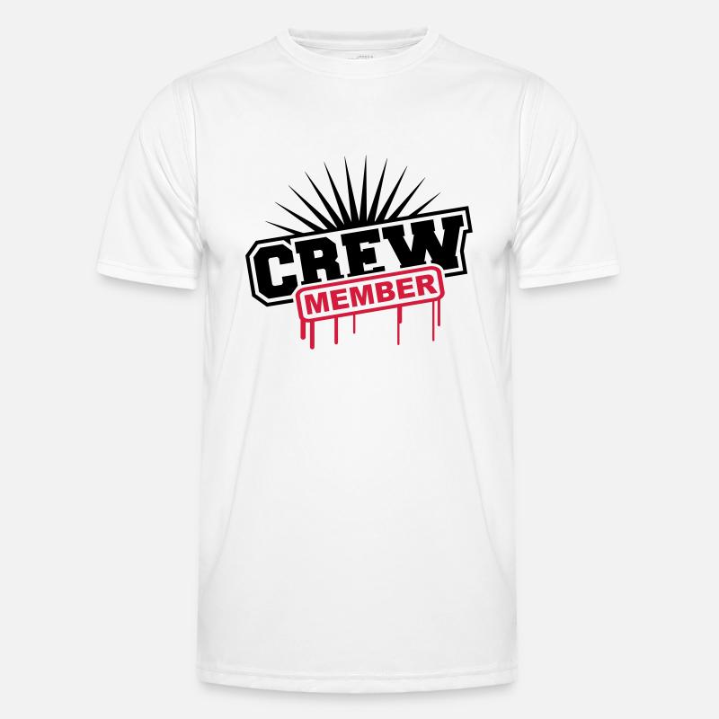 Crew Member Graffiti - Men's Functional T-Shirt - white