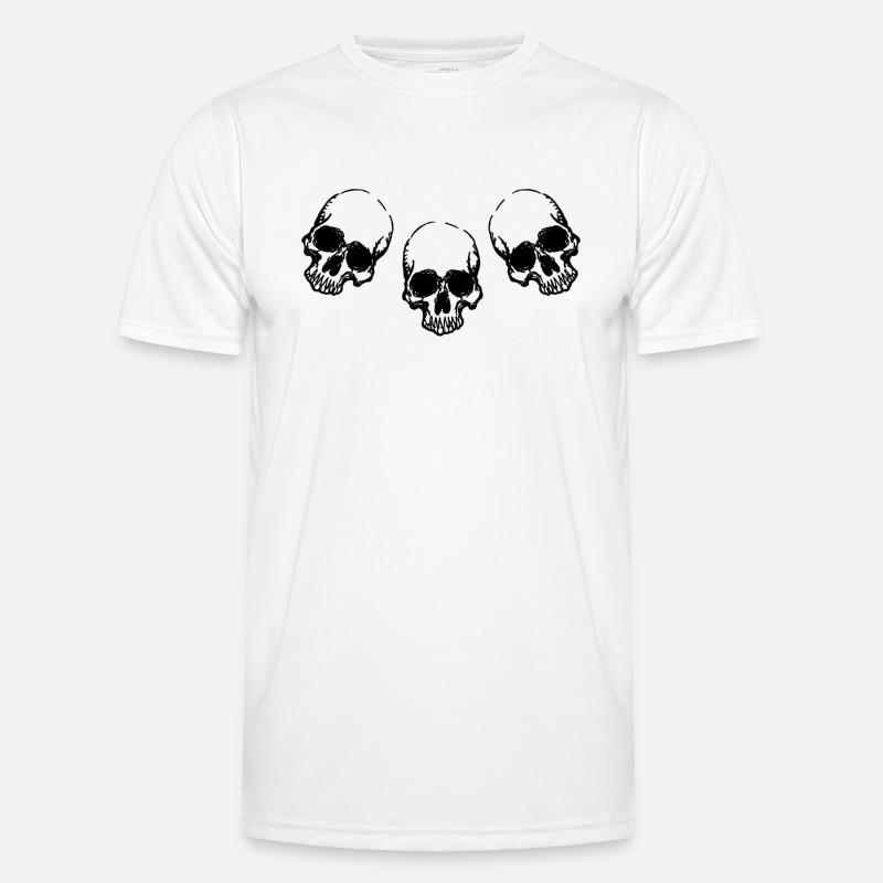 Schädel Männer Funktions-T-Shirt