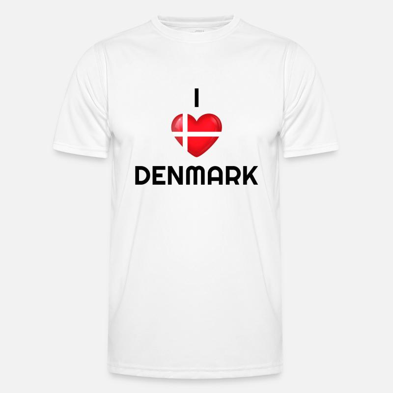 Danemark, pays du Danemark, drapeau du Danemark, Danemark T-shirt sport Homme