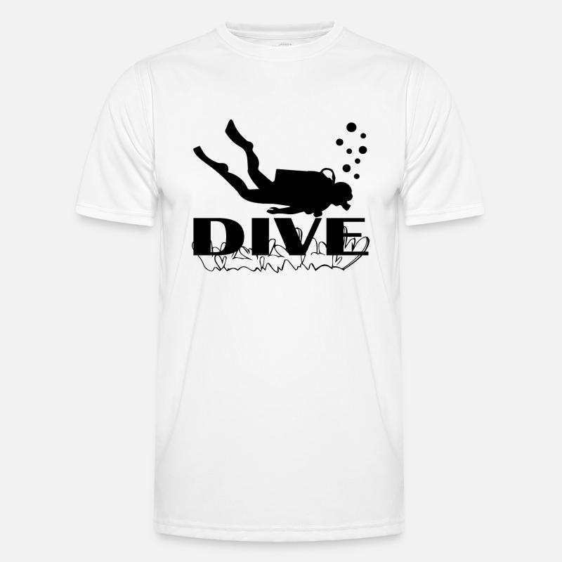 Diving Dive Dive - Men's Functional T-Shirt - white