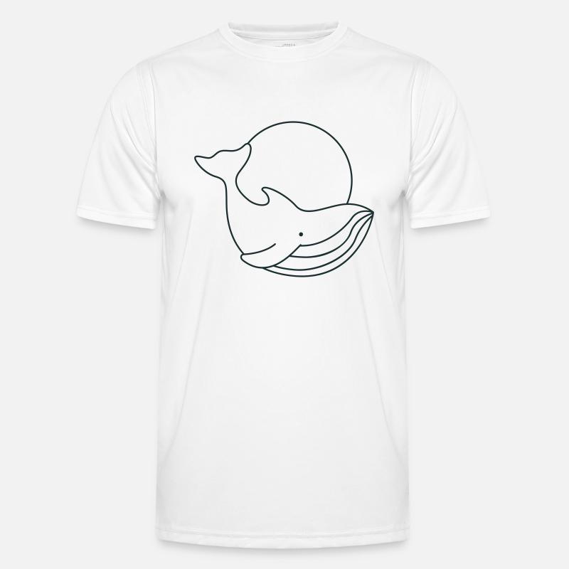 Cercle de baleine mignon T-shirt sport Homme