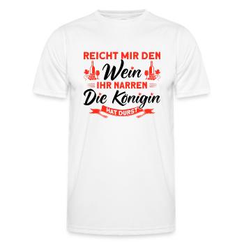 Wein Weinliebhaber Weintrinker Weinfest Geschenk - Männer Funktions-T-Shirt - Weiß - Vorne - AI Model Male 178 dark (178cm)