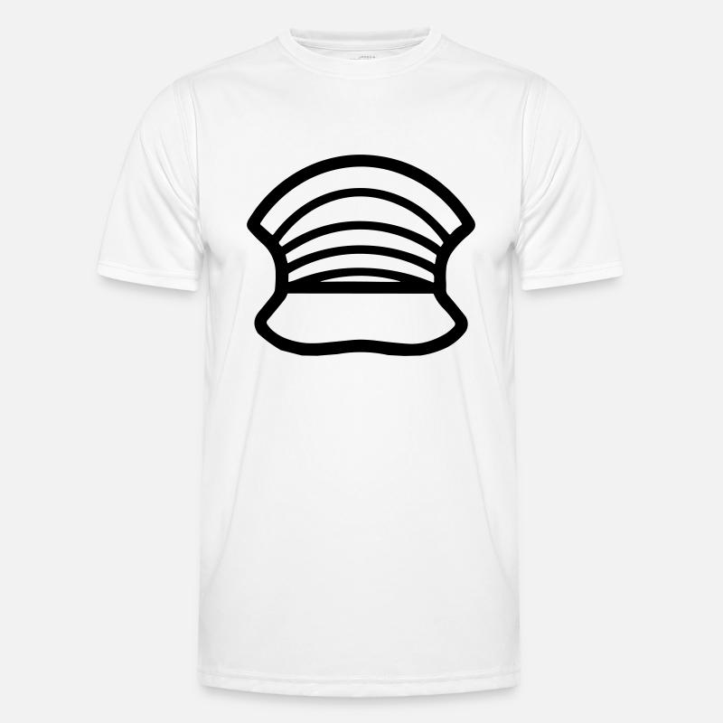 Polizeihelm - Männer Funktions-T-Shirt - Weiß