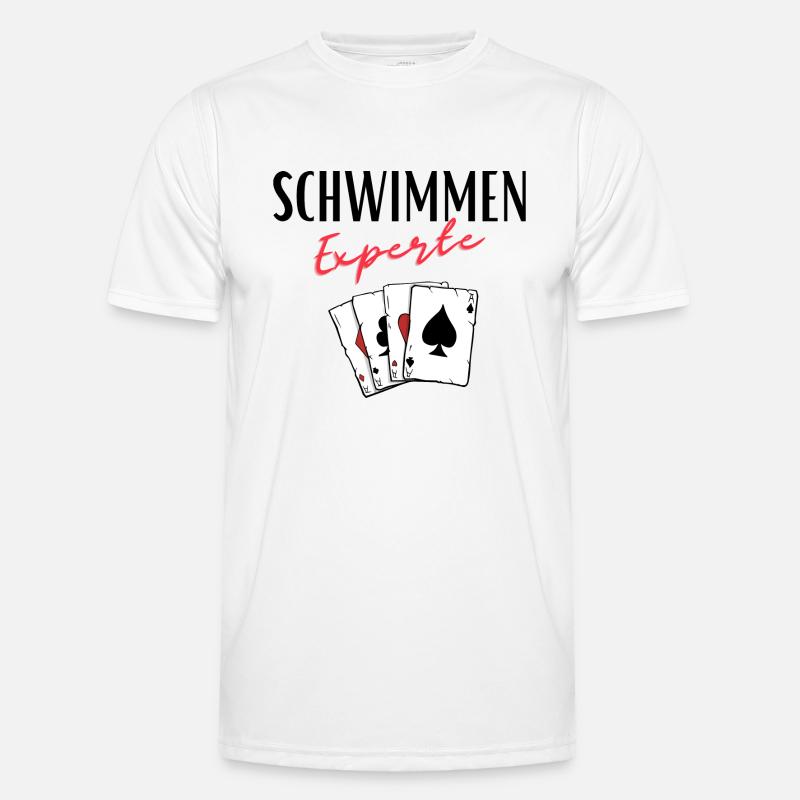 Schwimmen Experte Männer Funktions-T-Shirt
