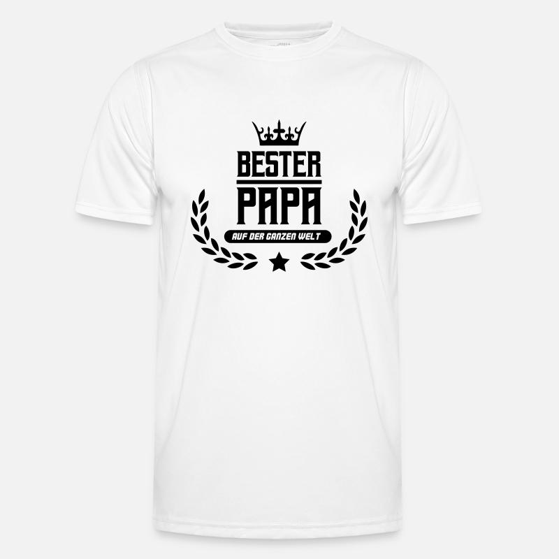 bester papa der welt Männer Funktions-T-Shirt